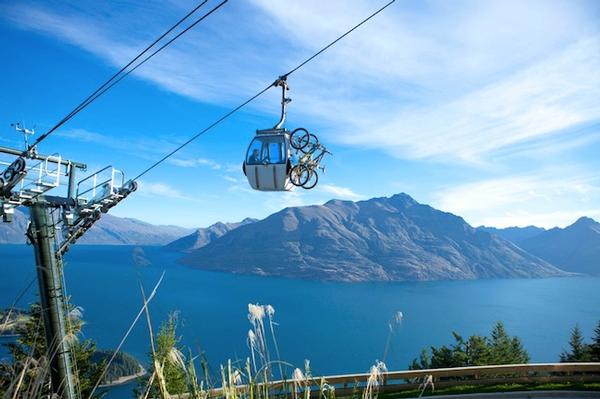 Tracks in the Queenstown Bike Park are accessed by Skyline Gondola.